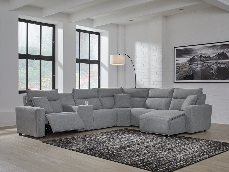 Modmax Power Reclining Sectional with Chaise - Woo Town Furniture (Worcester,MA)