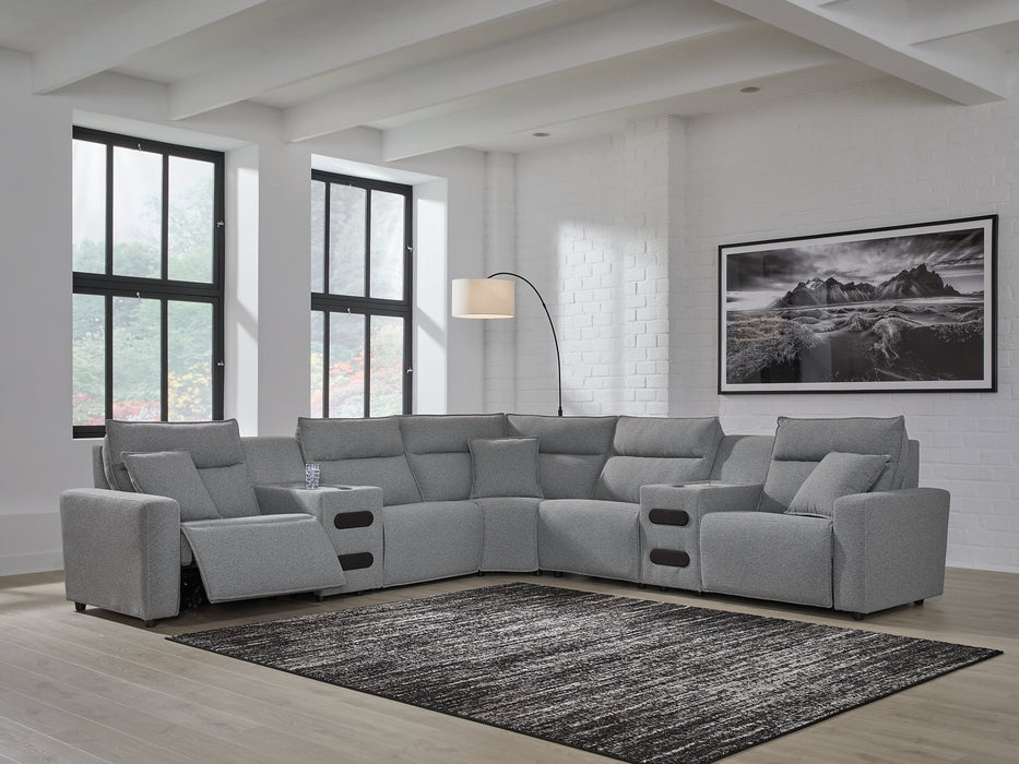 Modmax Power Reclining Sectional with Chaise - Woo Town Furniture (Worcester,MA)