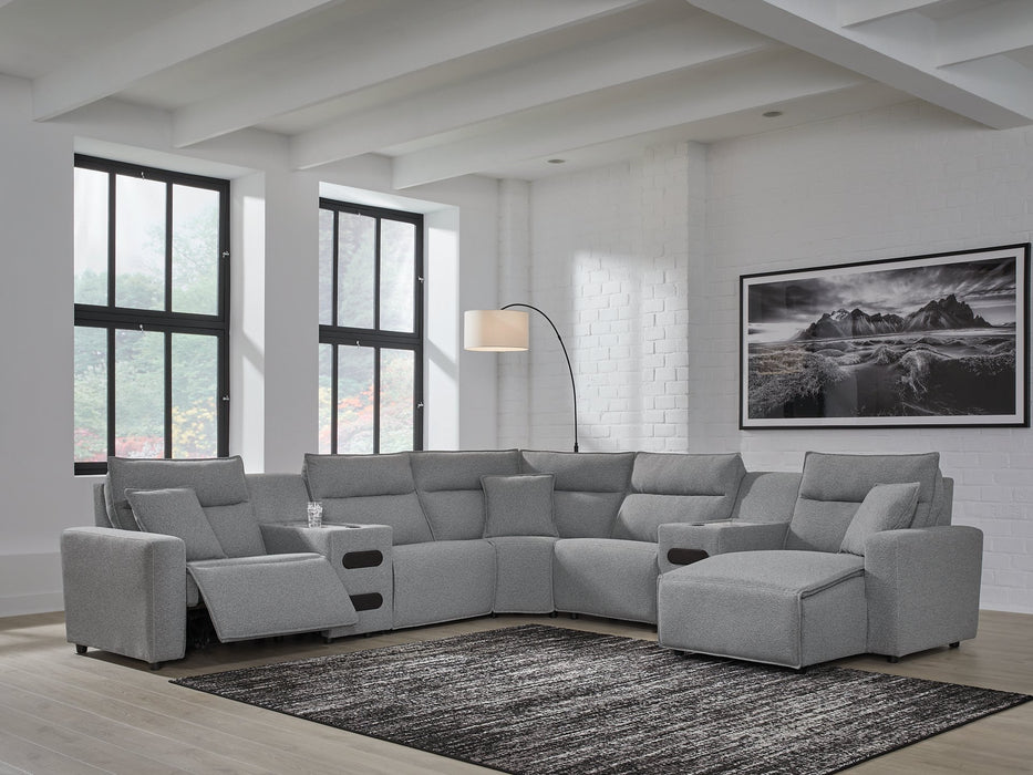 Modmax Power Reclining Sectional with Chaise - Woo Town Furniture (Worcester,MA)