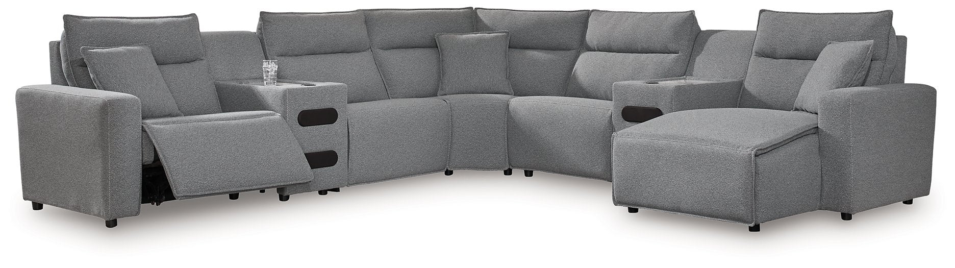 Modmax Power Reclining Sectional with Chaise - Woo Town Furniture (Worcester,MA)