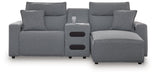 Modmax Power Reclining Sectional with Chaise - Woo Town Furniture (Worcester,MA)