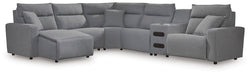 ModMax II Reclining Sectional with Chaise and Audio Console - Woo Town Furniture (Worcester,MA)