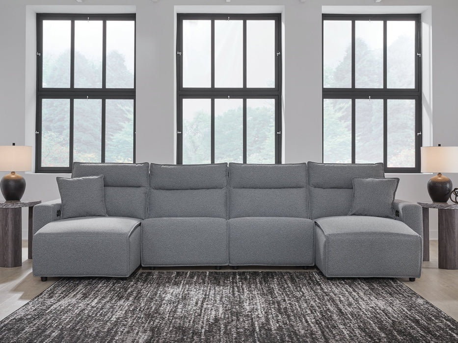 Modmax Power Reclining Sectional with Chaise - Woo Town Furniture (Worcester,MA)
