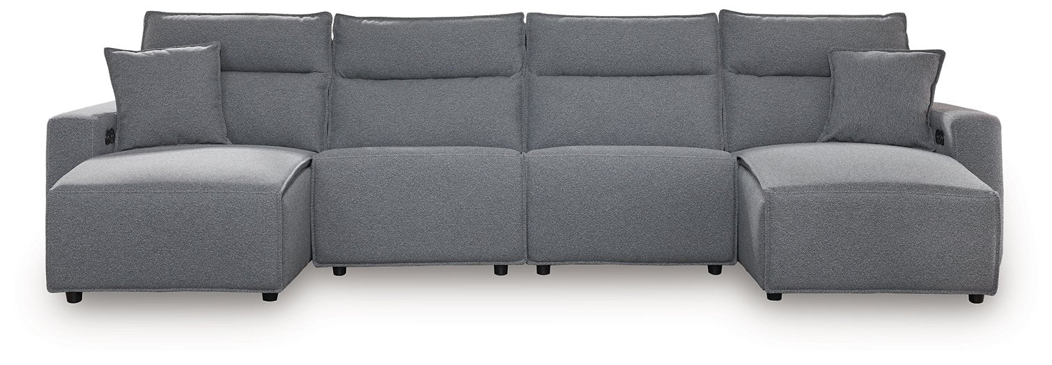 Modmax Power Reclining Sectional with Chaise - Woo Town Furniture (Worcester,MA)