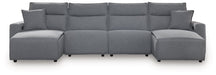 Modmax Power Reclining Sectional with Chaise - Woo Town Furniture (Worcester,MA)