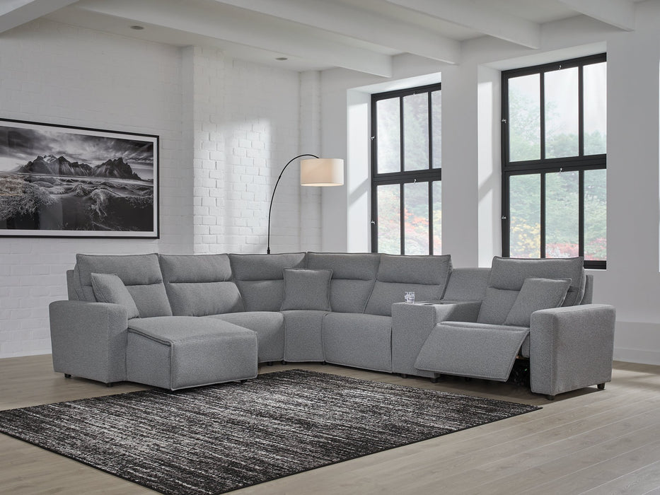 Modmax Power Reclining Sectional with Chaise - Woo Town Furniture (Worcester,MA)