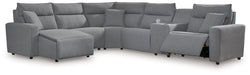 Modmax Power Reclining Sectional with Chaise - Woo Town Furniture (Worcester,MA)
