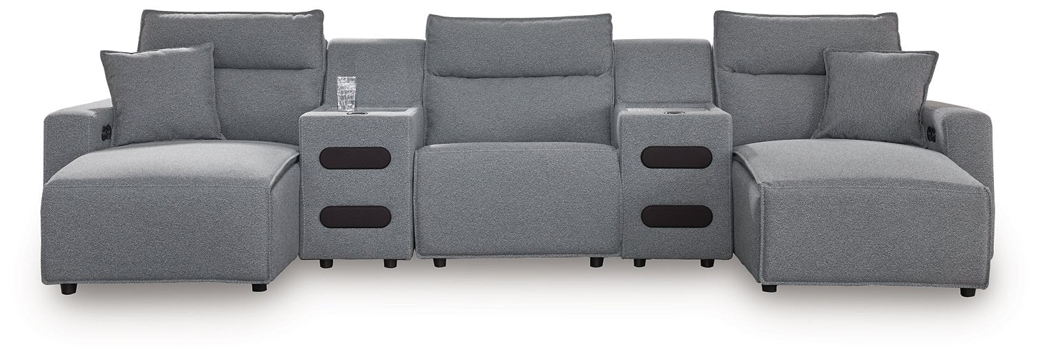 Modmax Power Reclining Sectional with Chaise - Woo Town Furniture (Worcester,MA)