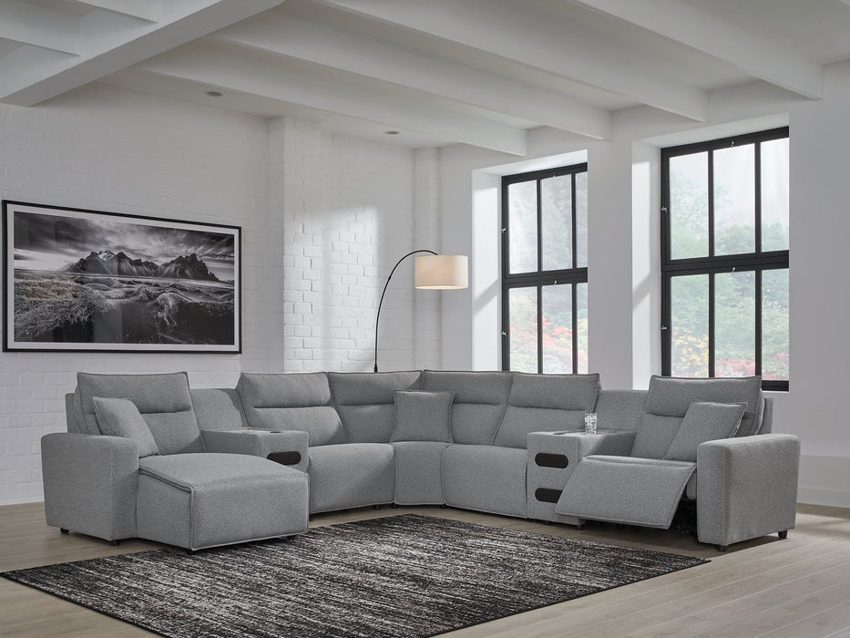 Modmax Power Reclining Sectional with Chaise - Woo Town Furniture (Worcester,MA)