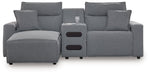 Modmax Power Reclining Sectional with Chaise - Woo Town Furniture (Worcester,MA)