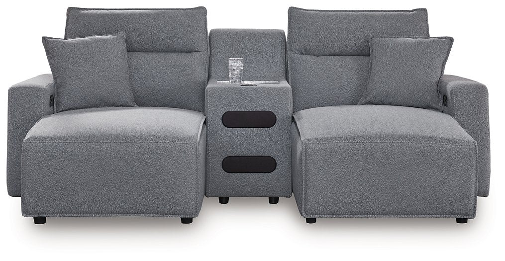 Modmax Power Reclining Sectional with Chaise - Woo Town Furniture (Worcester,MA)