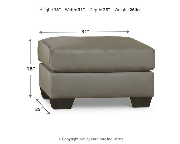 Darcy Ottoman - Woo Town Furniture (Worcester,MA)
