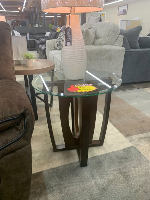 4-Piece Glass Top Coffee and End Table Set