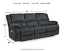 Draycoll Power Reclining Sofa - Woo Town Furniture (Worcester,MA)