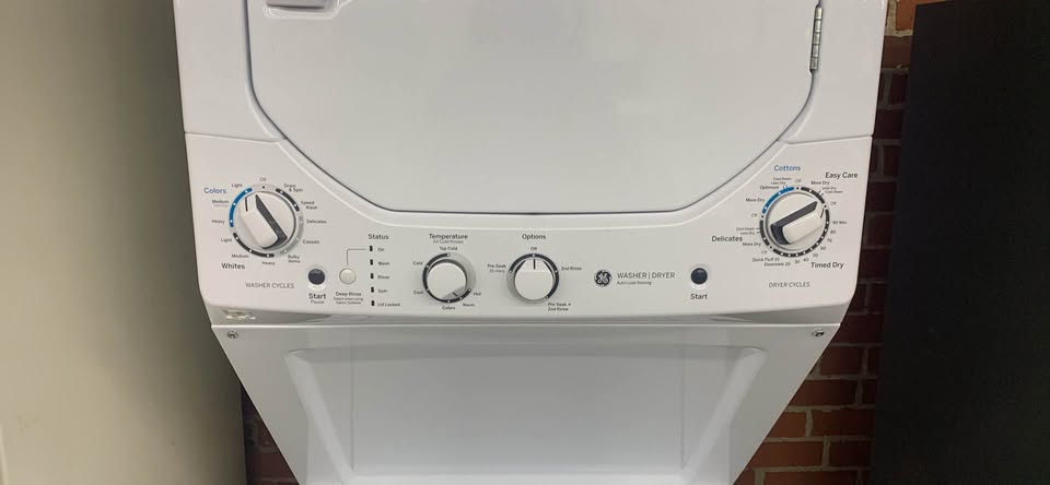 GE stack washer & dryer