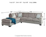 Altari Sleeper Sectional with Chaise - Woo Town Furniture (Worcester,MA)