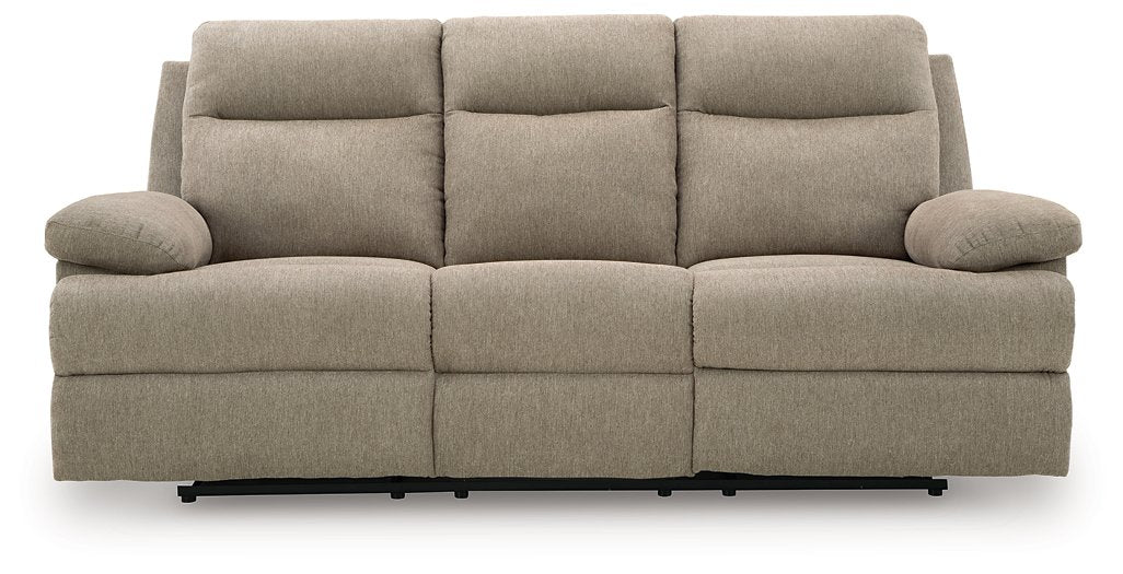 Side-Swipe Reclining Sofa with Drop Down Table - Woo Town Furniture (Worcester,MA)