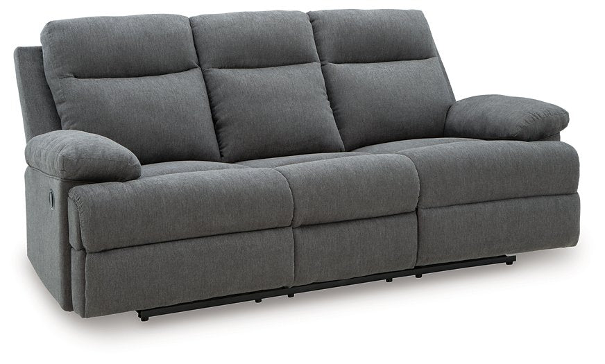 Side-Swipe Reclining Sofa with Drop Down Table - Woo Town Furniture (Worcester,MA)