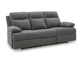 Side-Swipe Reclining Sofa with Drop Down Table - Woo Town Furniture (Worcester,MA)