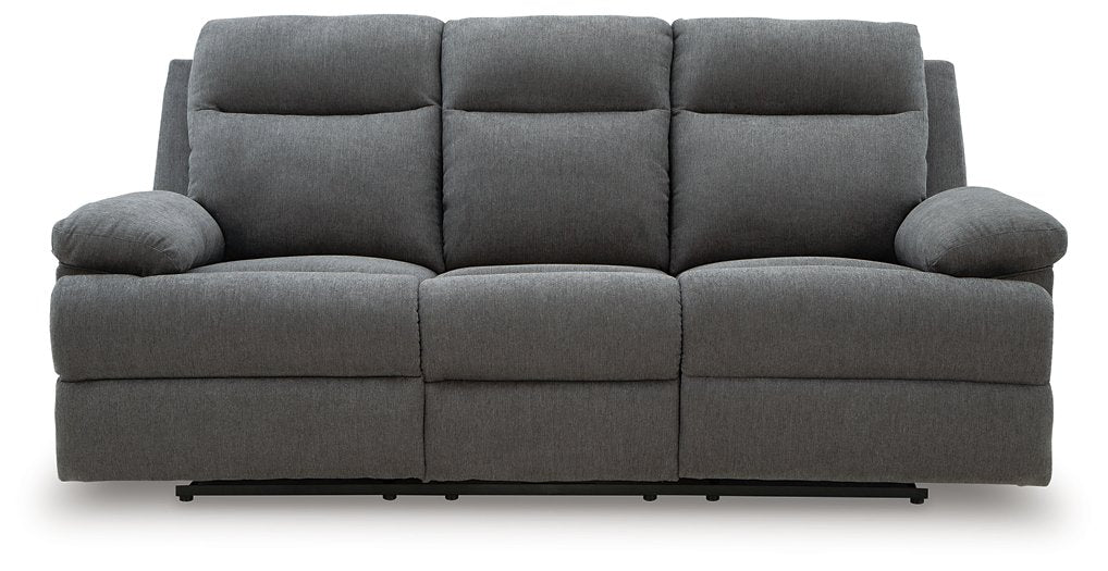 Side-Swipe Reclining Sofa with Drop Down Table - Woo Town Furniture (Worcester,MA)