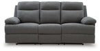 Side-Swipe Reclining Sofa with Drop Down Table - Woo Town Furniture (Worcester,MA)