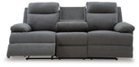 Side-Swipe Reclining Sofa with Drop Down Table - Woo Town Furniture (Worcester,MA)