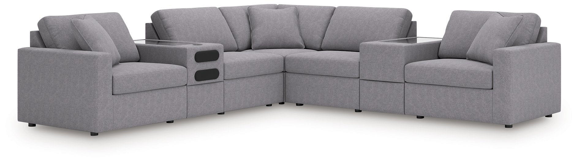Modmax Balanced Sectional with Audio and Storage Consoles - Woo Town Furniture (Worcester,MA)