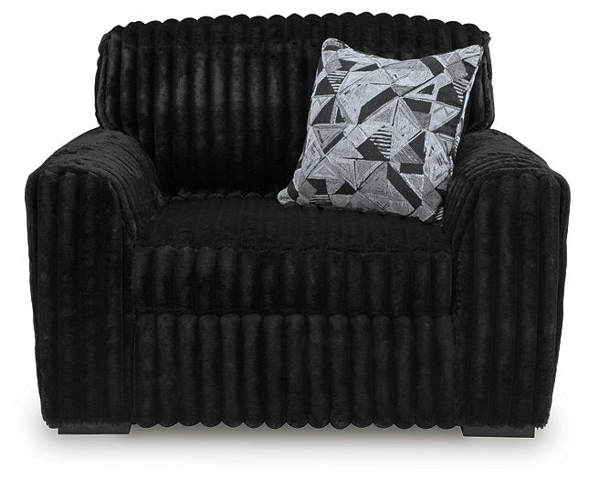 Midnight-Madness Oversized Chair - Woo Town Furniture (Worcester,MA)