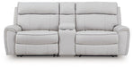 Social Pointe Power Reclining Sectional - Woo Town Furniture (Worcester,MA)