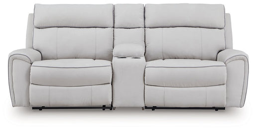 Social Pointe Power Reclining Sectional - Woo Town Furniture (Worcester,MA)