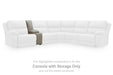 Narwhal Place Reclining Sectional with Storage Console - Woo Town Furniture (Worcester,MA)