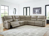 Narwhal Place Reclining Sectional with Storage Console - Woo Town Furniture (Worcester,MA)