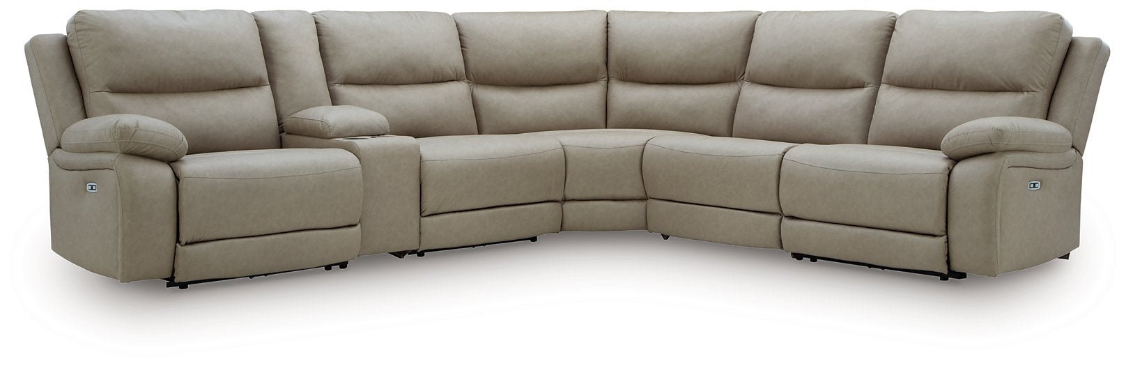 Narwhal Place Reclining Sectional with Storage Console - Woo Town Furniture (Worcester,MA)