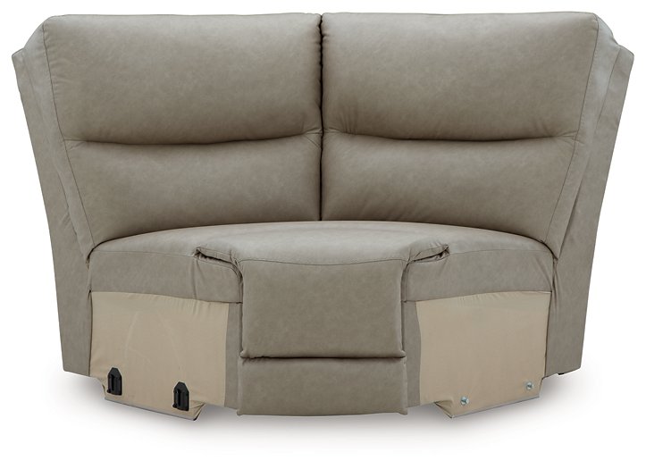 Narwhal Place Reclining Sectional with Storage Console - Woo Town Furniture (Worcester,MA)