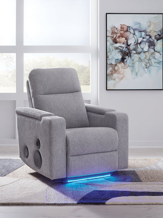 Pineland Power Glider Recliner with Audio System - Woo Town Furniture (Worcester,MA)