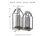 Diedrick Lantern (Set of 2) - Woo Town Furniture (Worcester,MA)