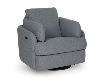 Alainmont Next-Gen Nuvella Swivel Power Recliner - Woo Town Furniture (Worcester,MA)