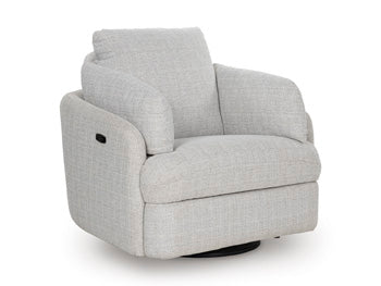 Alainmont Next-Gen Nuvella Swivel Power Recliner - Woo Town Furniture (Worcester,MA)