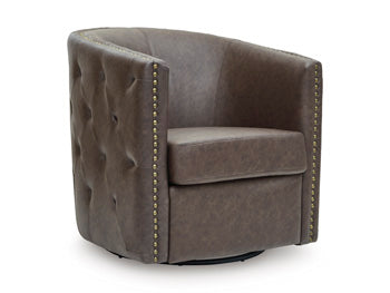 Brentlow Swivel Accent Chair - Woo Town Furniture (Worcester,MA)