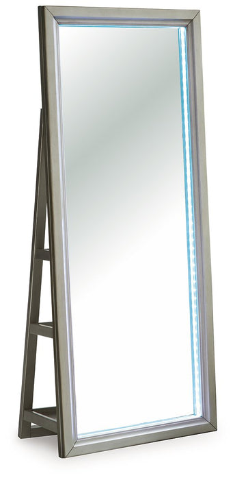 Evesen Floor Standing Mirror/Storage - Woo Town Furniture (Worcester,MA)
