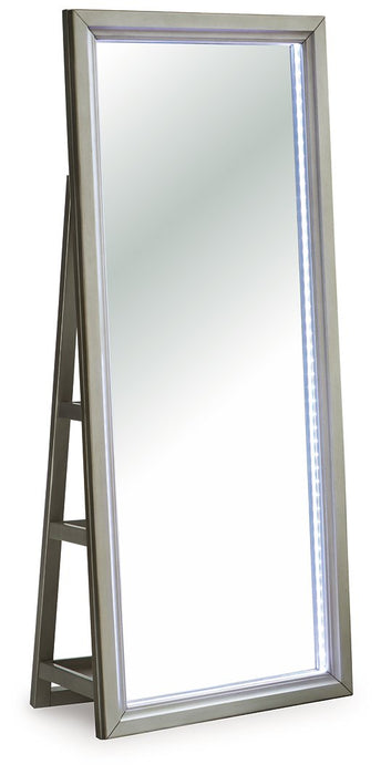 Evesen Floor Standing Mirror/Storage - Woo Town Furniture (Worcester,MA)