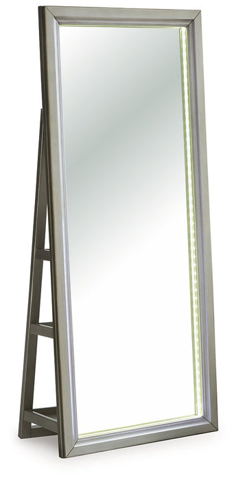 Evesen Floor Standing Mirror/Storage - Woo Town Furniture (Worcester,MA)