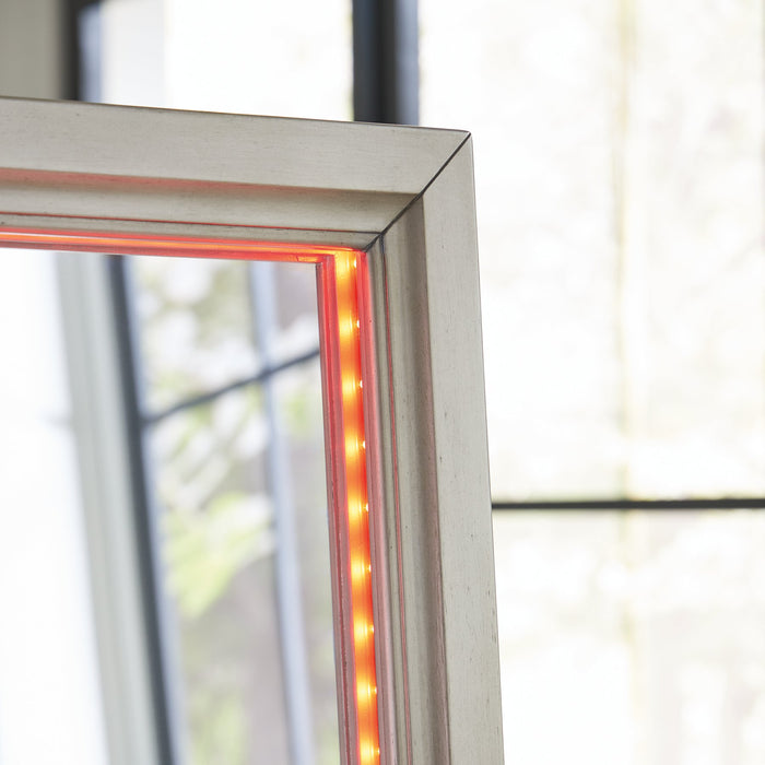 Evesen Floor Standing Mirror/Storage - Woo Town Furniture (Worcester,MA)