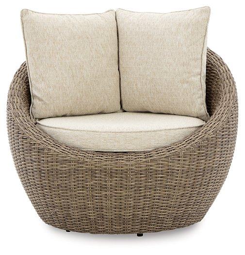 Danson Swivel Lounge with Cushion (Set of 2) - Woo Town Furniture (Worcester,MA)