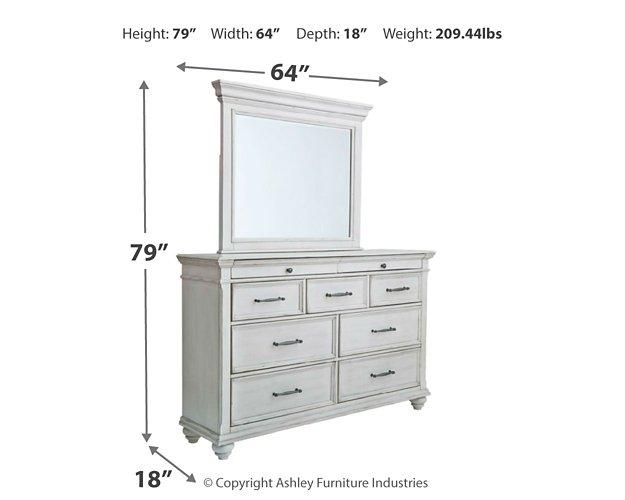 Kanwyn Dresser and Mirror - Woo Town Furniture (Worcester,MA)