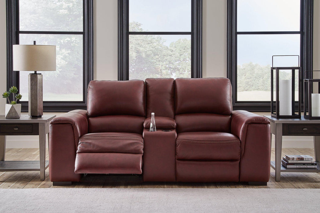 Alessandro Power Reclining Loveseat with Console - Woo Town Furniture (Worcester,MA)