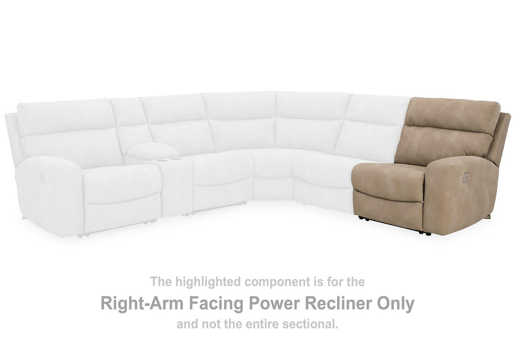 Next-Gen DuraPella Power Reclining Sectional Loveseat - Woo Town Furniture (Worcester,MA)