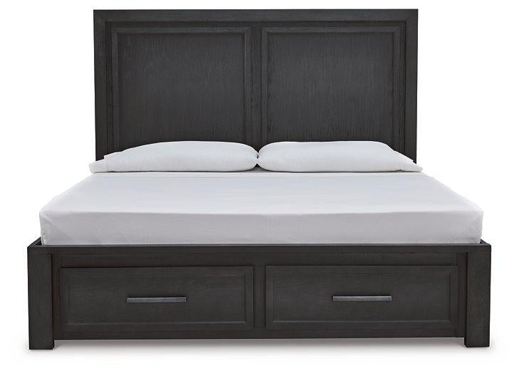 Foyland Panel Storage Bed - Woo Town Furniture (Worcester,MA)