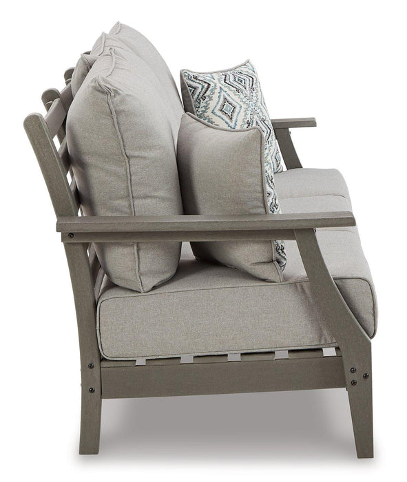 Visola Outdoor Sofa and Loveseat Set - Woo Town Furniture (Worcester,MA)