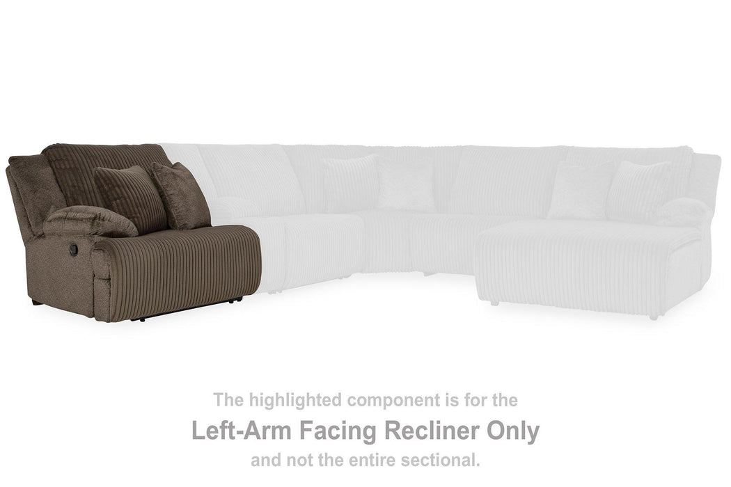 Top Tier Reclining Sectional with Chaise - Woo Town Furniture (Worcester,MA)